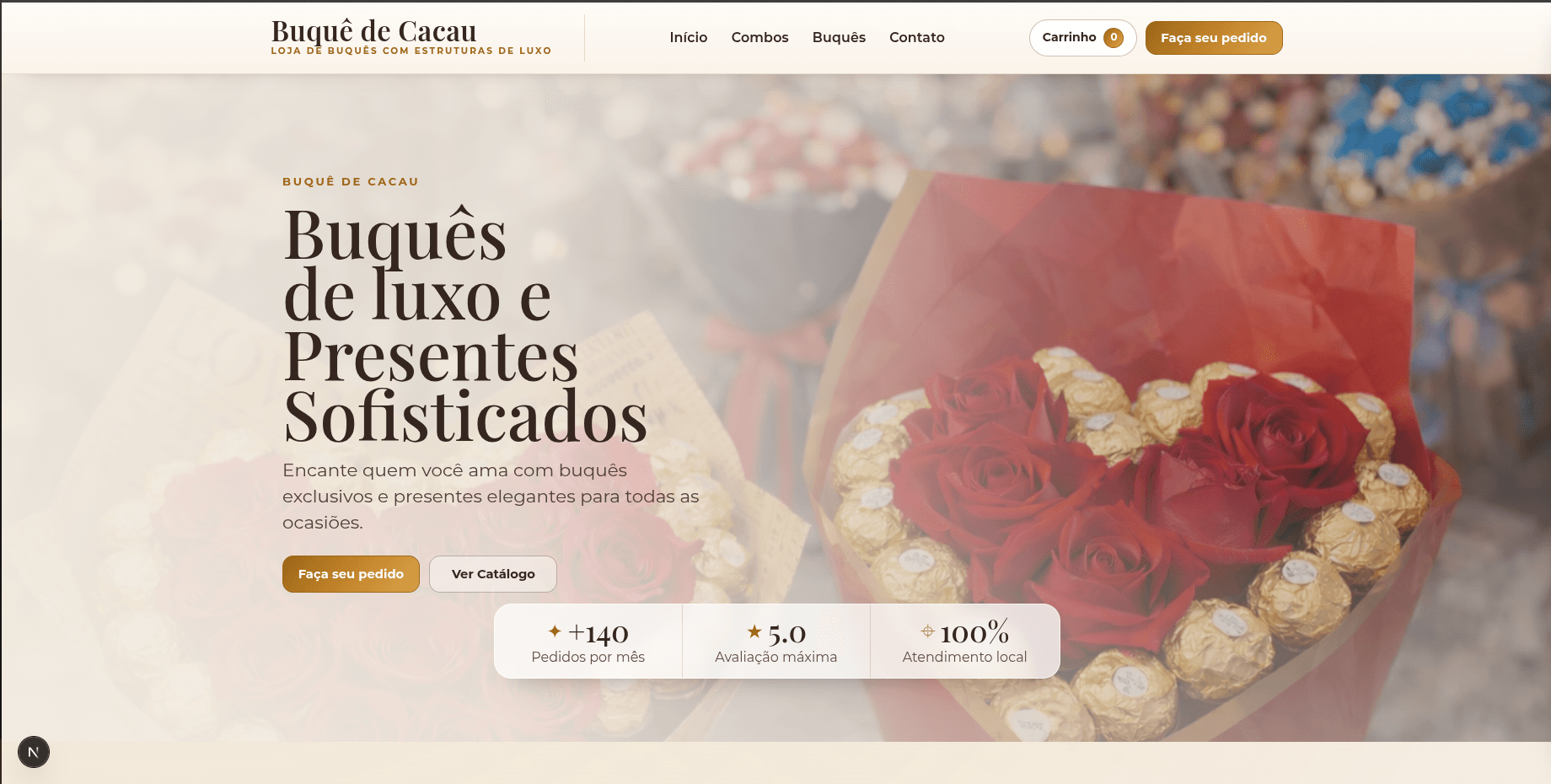 Buquê de Cacau - Loja de Buquês de Luxo